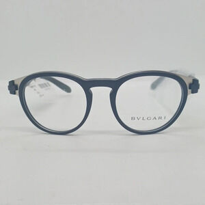 NWT RX-ABLE BVLGARI OBV1115 EYEGLASS FRAMES MATTE BLACK & SILVER